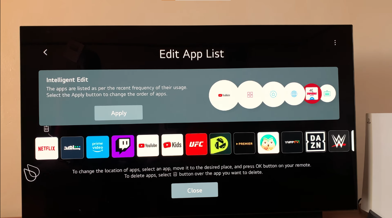 Uninstalling Netflix on LG Ultra HD ThinQ webOS 7.0