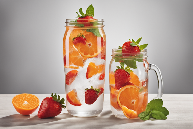 5. Strawberry and Tangerine Fruit Infused Water