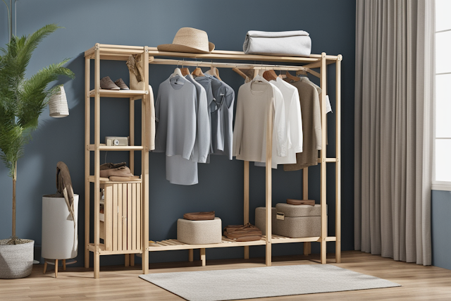 DIY Wooden Clothes Rack