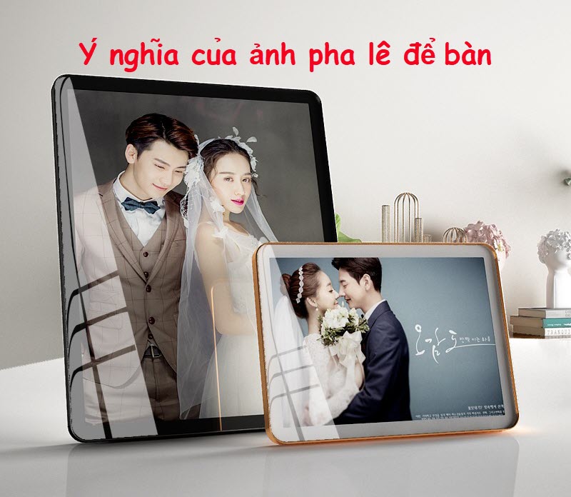 Ảnh pha lê để bàn 