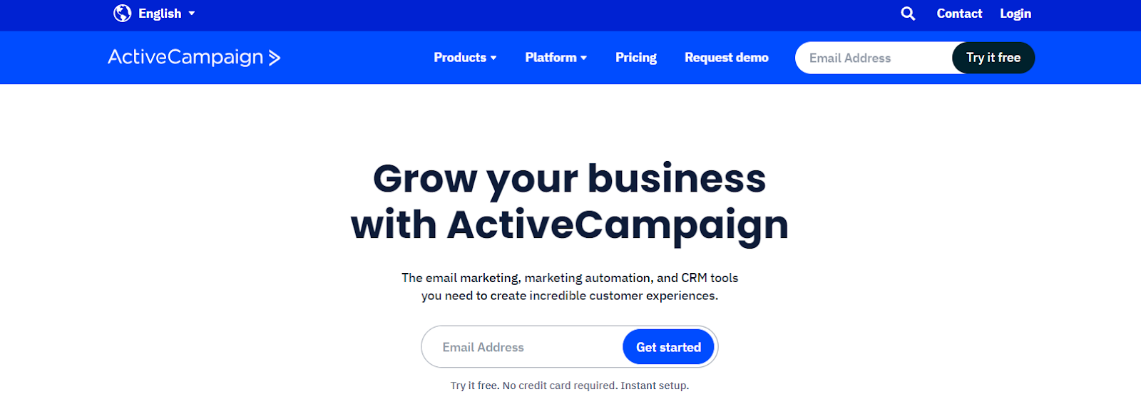 ActiveCampaign Dashboard