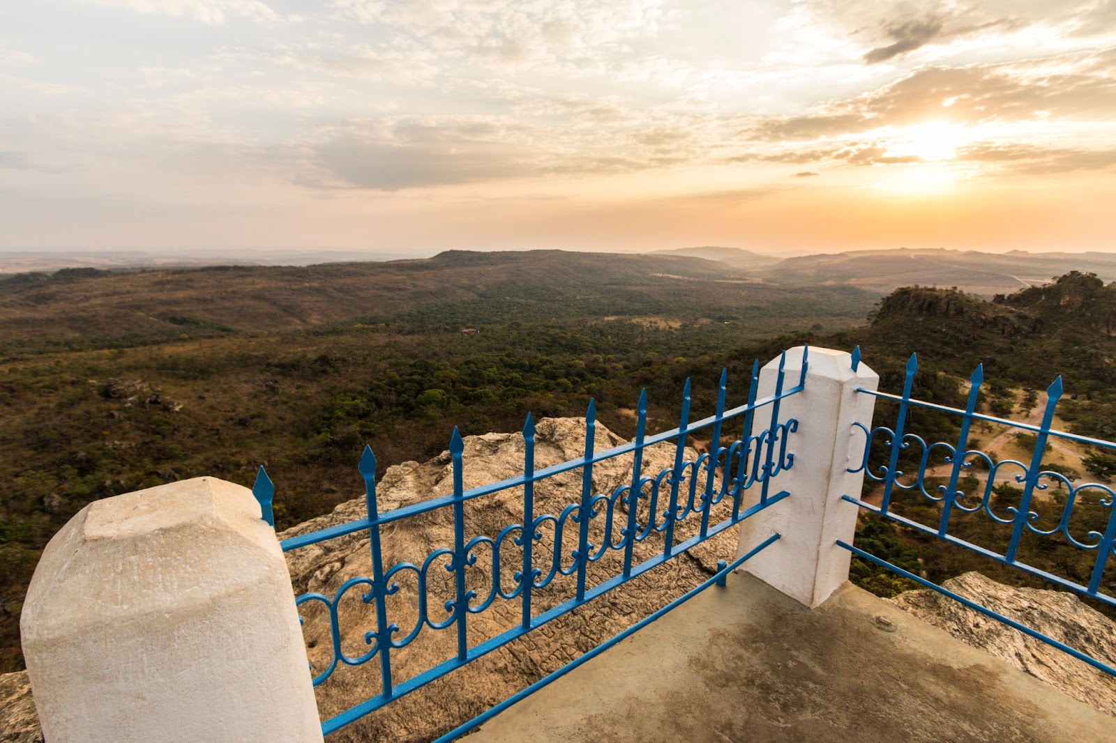 Vista da paisagem de Pirenópolis vista do mirante do ventilador
