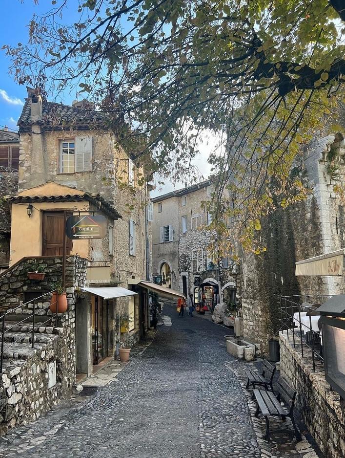 A stone street with buildings and trees

Description automatically generated