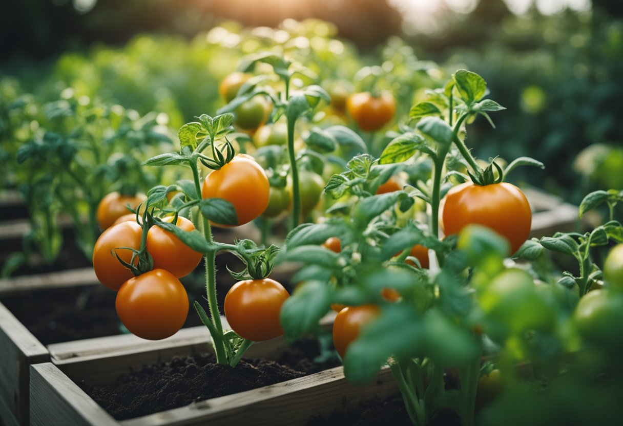 how many tomato plants in a 4x8 raised bed