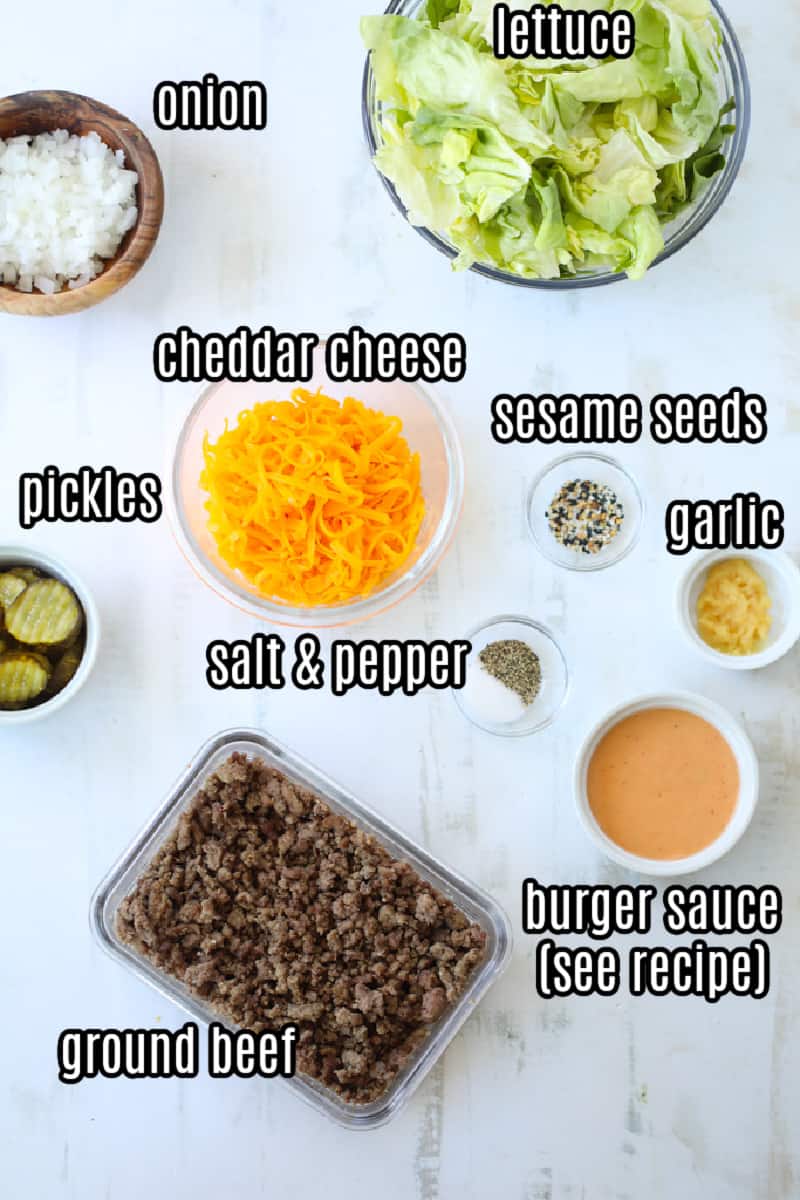 big mac in a bowl recipe ingredients