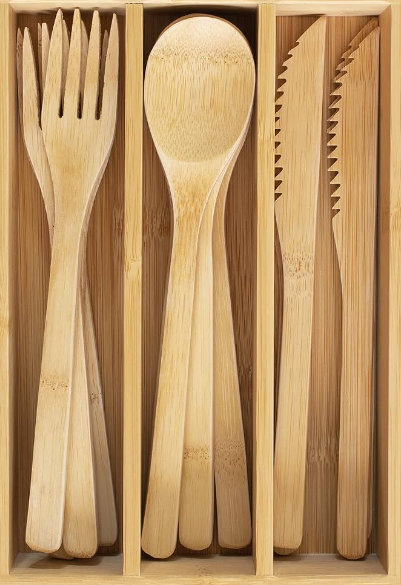 Bamboo Material Cutlery Set
