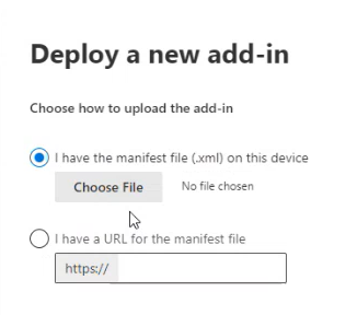 Deploy New Add-in