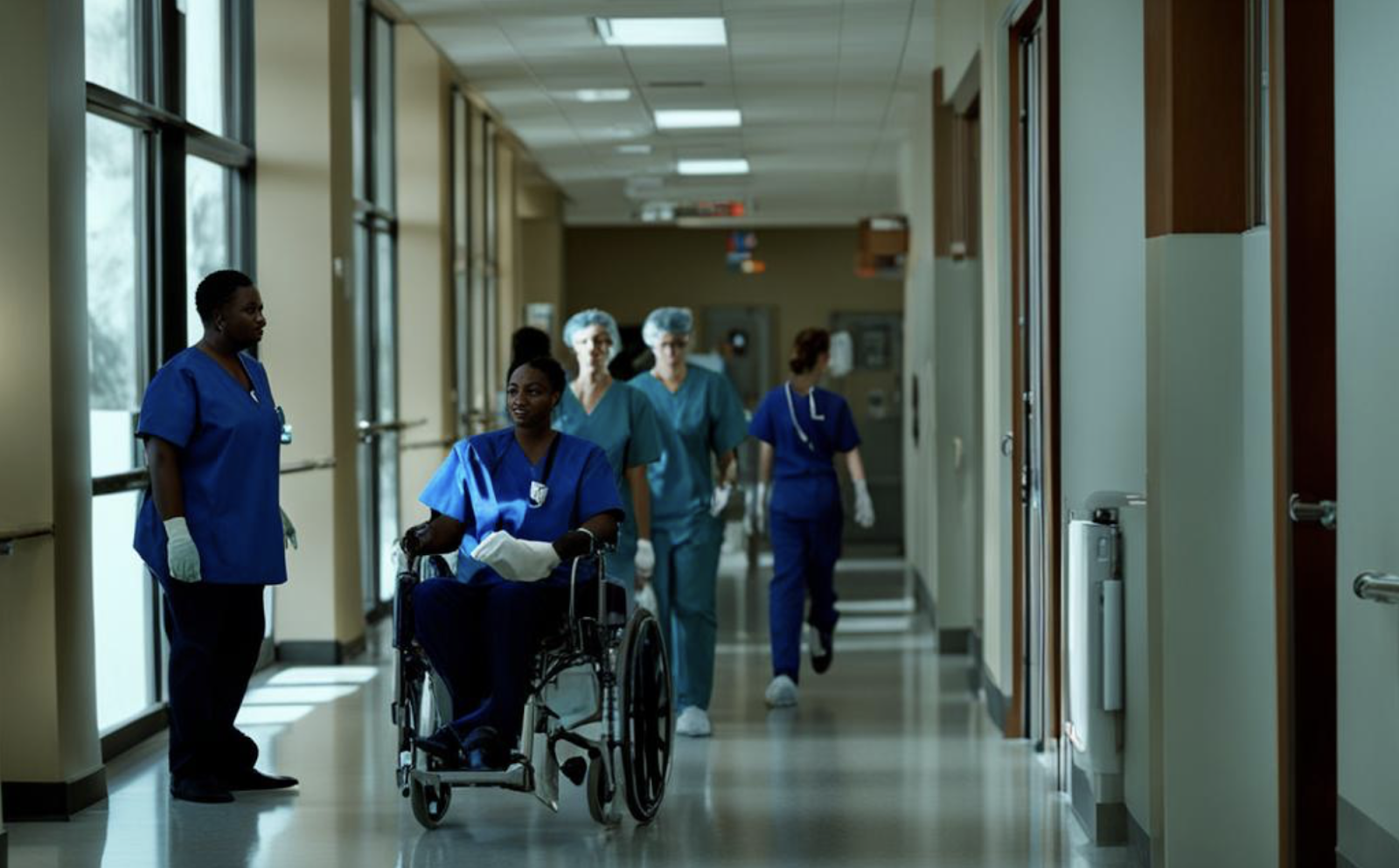 Nurses aides at work