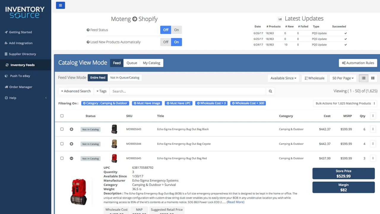 bigcommerce dropshipping suppliers inventory source