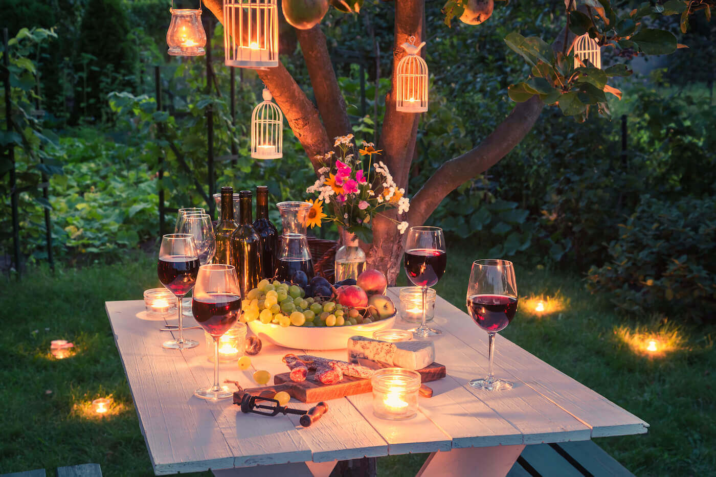 outdoor valentine night