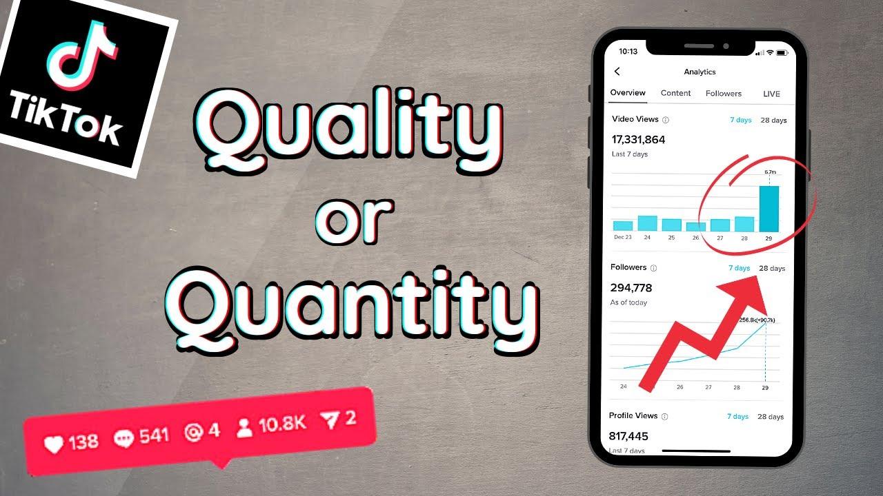 How To Grow on TikTok 2021 | Is Quantity or Quality More Important? -  YouTube