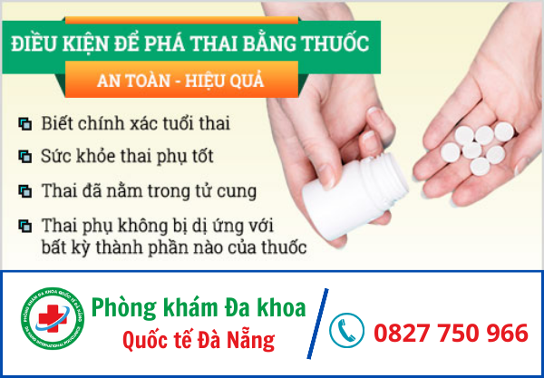 Điều kiện phá thai bằng thuốc