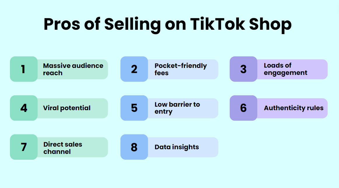 Pros of selling on TikTok Shop