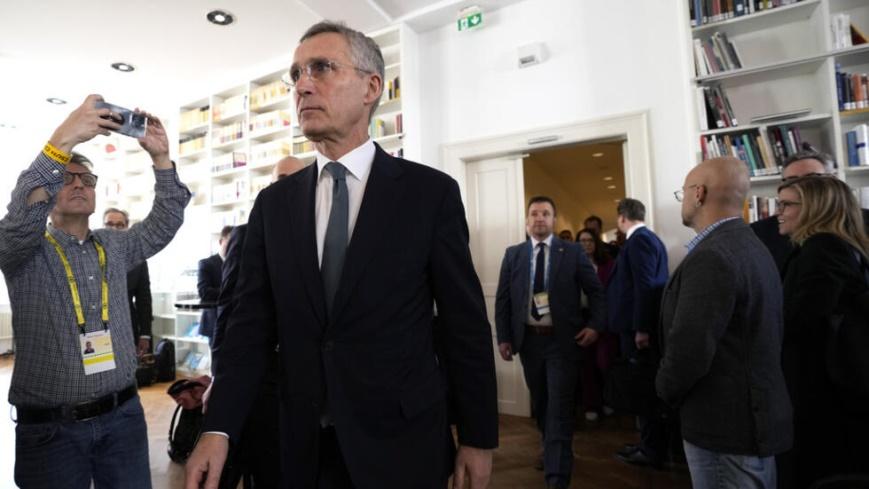 Tổng thư ký khối NATO Jens Stoltenberg, đến dự phiên khai mạc Hội Nghị An ninh Munich, ngày 16/02/2024, Munich, Đức.