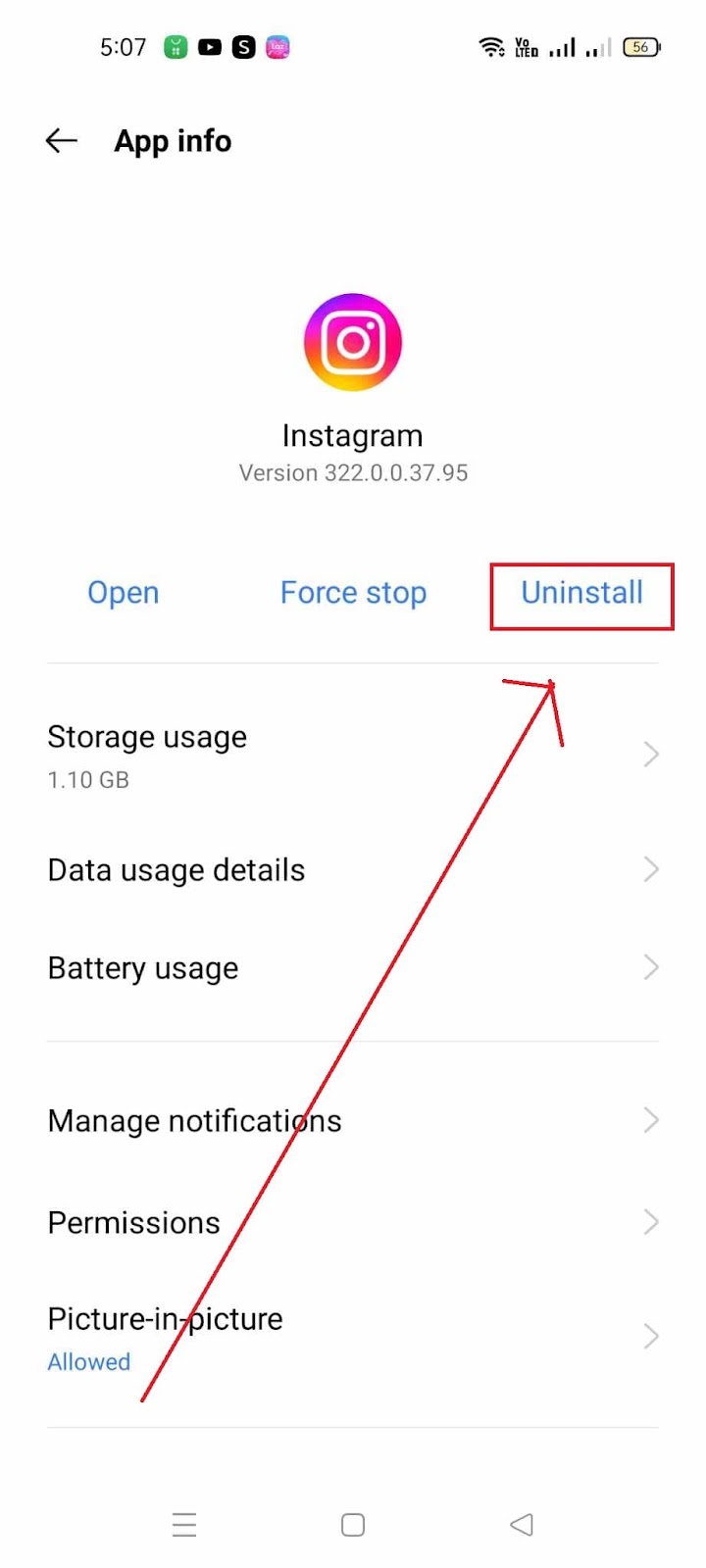 How to Fix Instagram Keeps Crashing - Uninstall