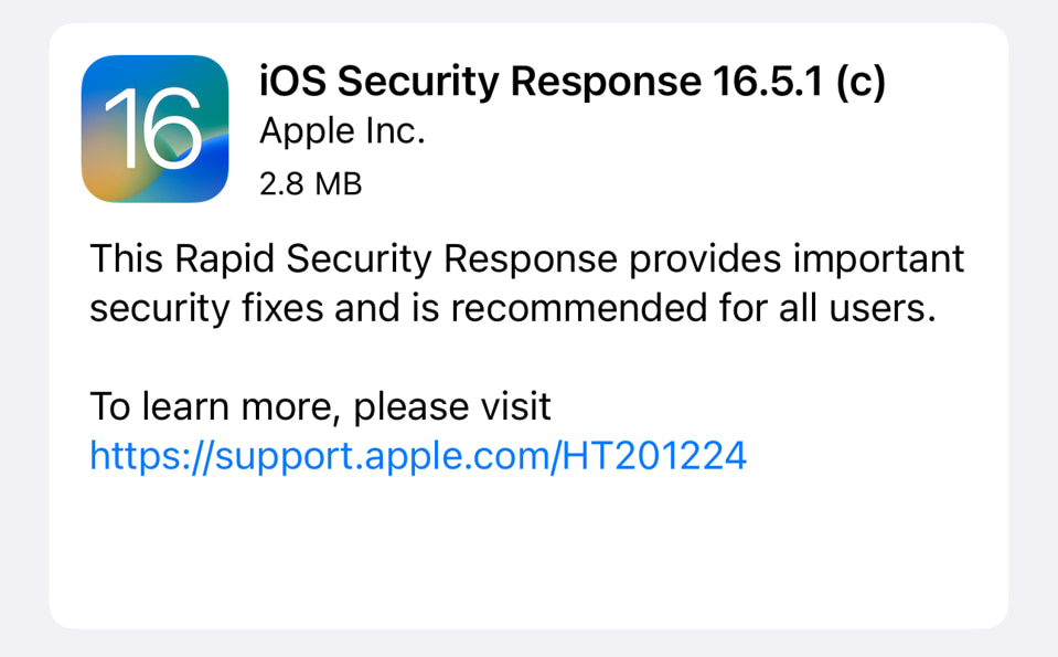 ios security response 16.5.1.