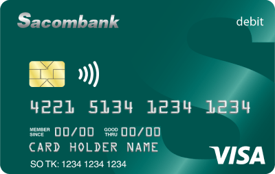 Thẻ thanh toán quốc tế Sacombank Visa