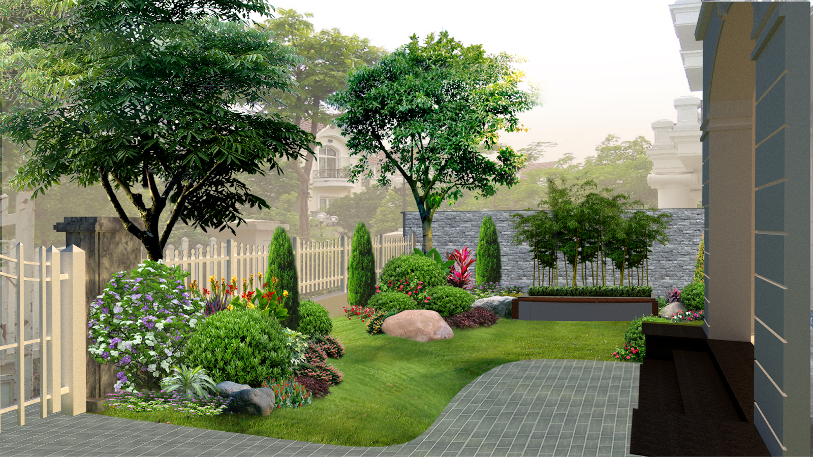 Một số mẫu tiểu cảnh sân vườn đẹp, hiện đại, dễ thi công năm 2023