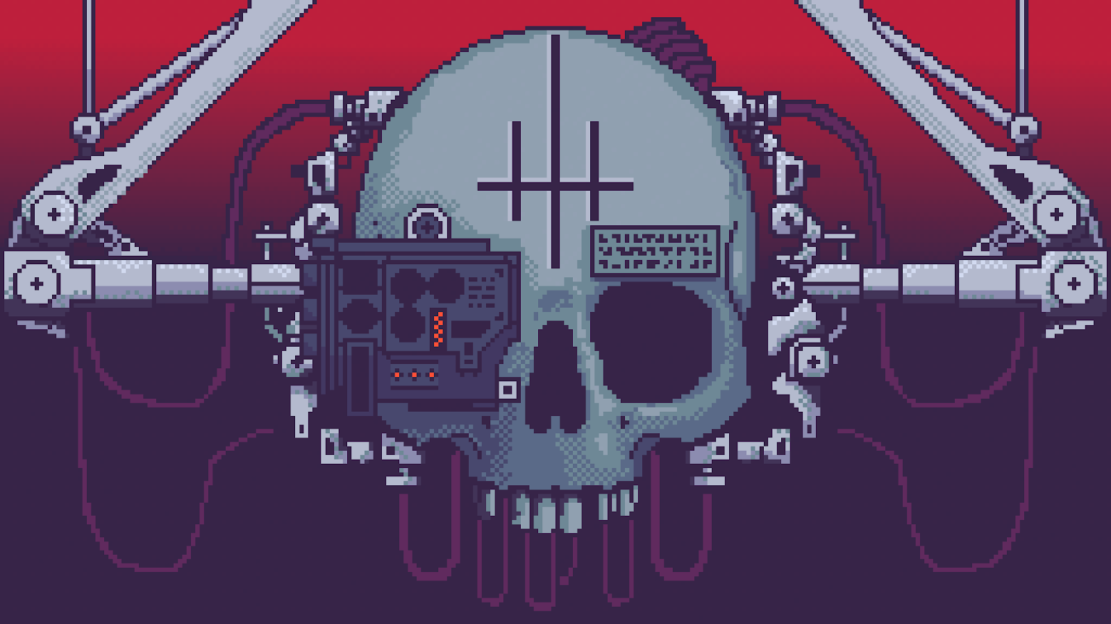 Skull Pixel Art