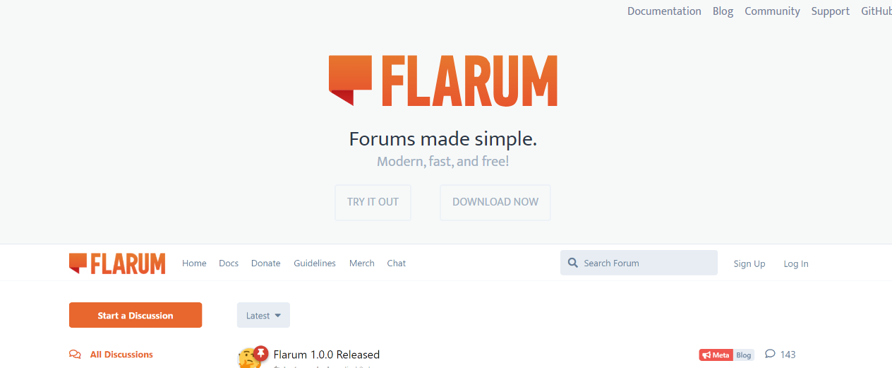 Flarum community