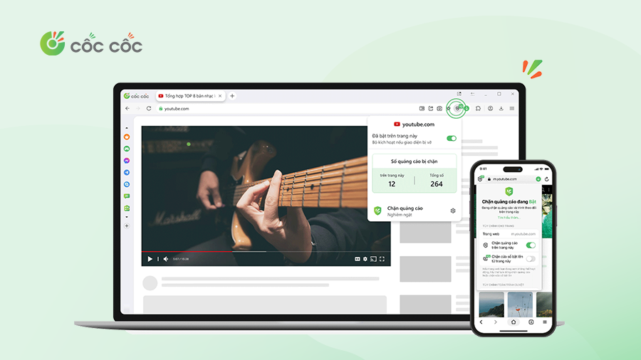 Cốc Cốc chặn quảng cáo
