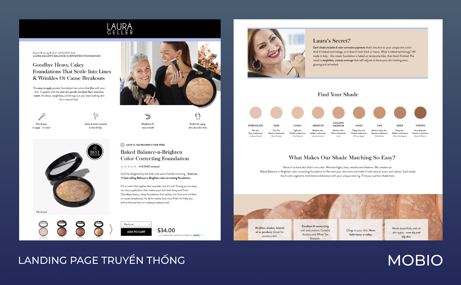 landing page truyền thống