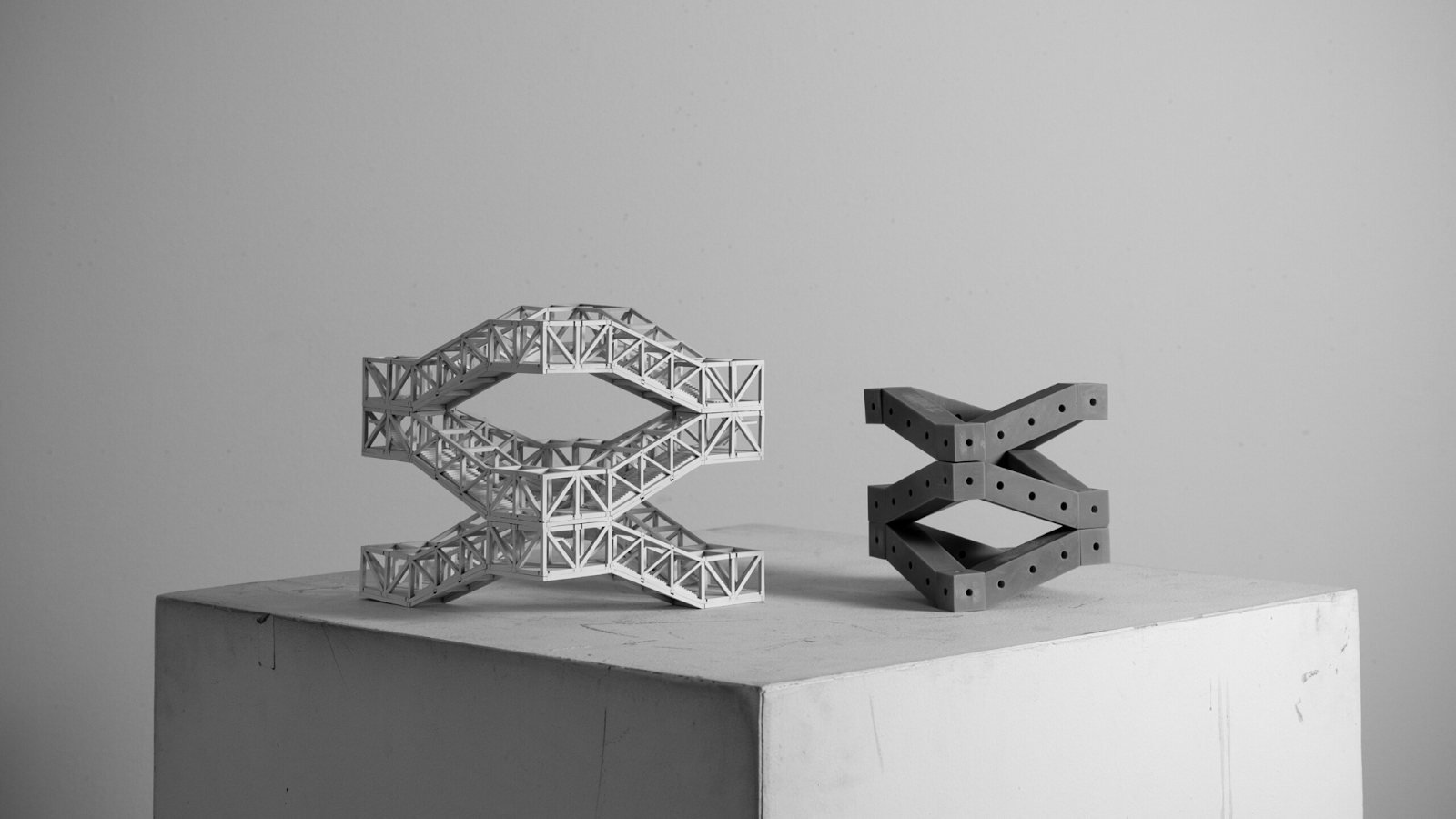Prototypical building components visualised using generative design