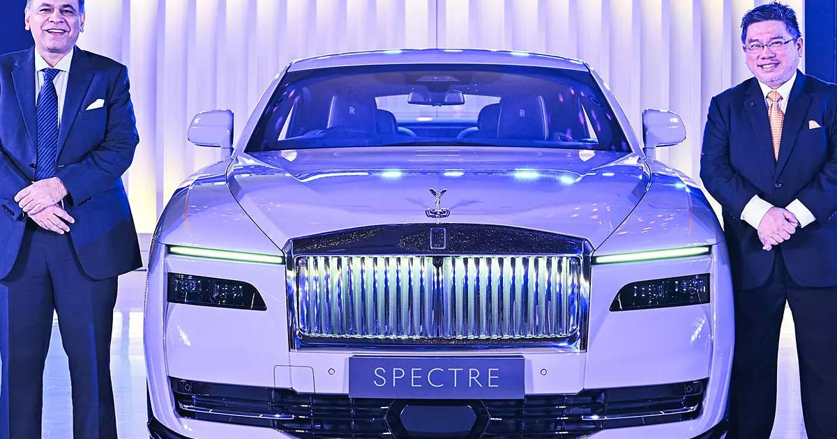 Rolls-Royce Spectre: First Fully Electric Model Launched in India - side