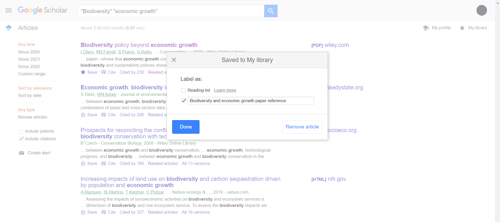 Google-Scholar-My-Library-Feature