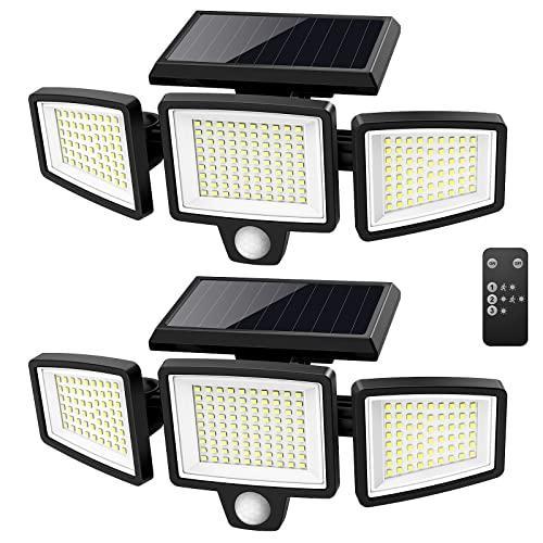 Tuffenough Solar Outdoor Lights 2500LM 210 LED Security Lights with ...