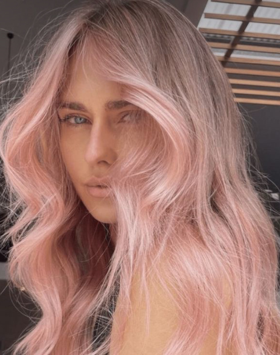 Pastel Pink hair color