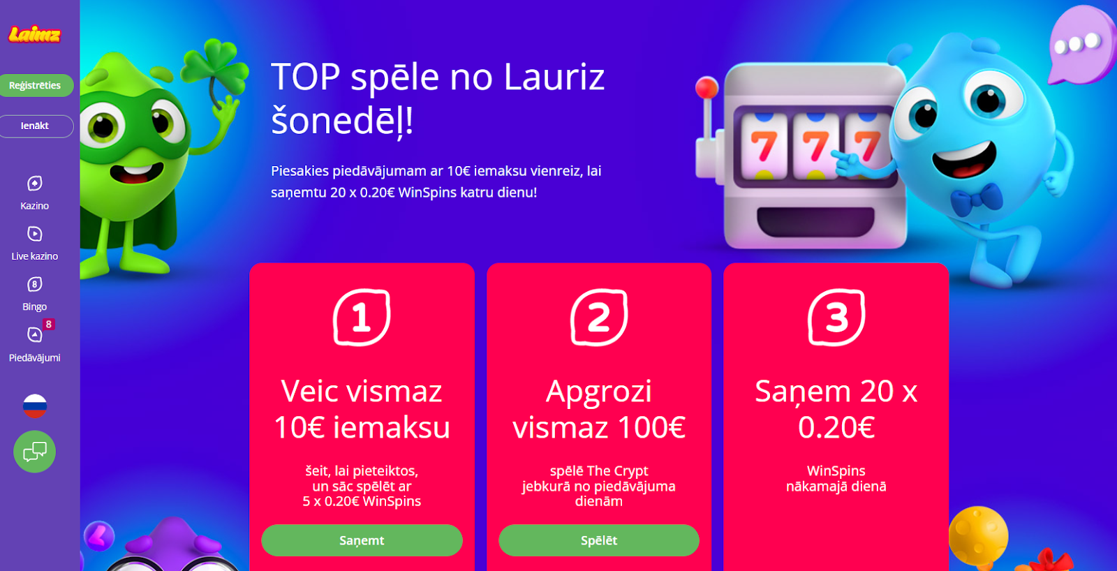 Laimz TOP spēle