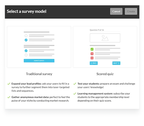 Surveys & Quizzes for Kartra 