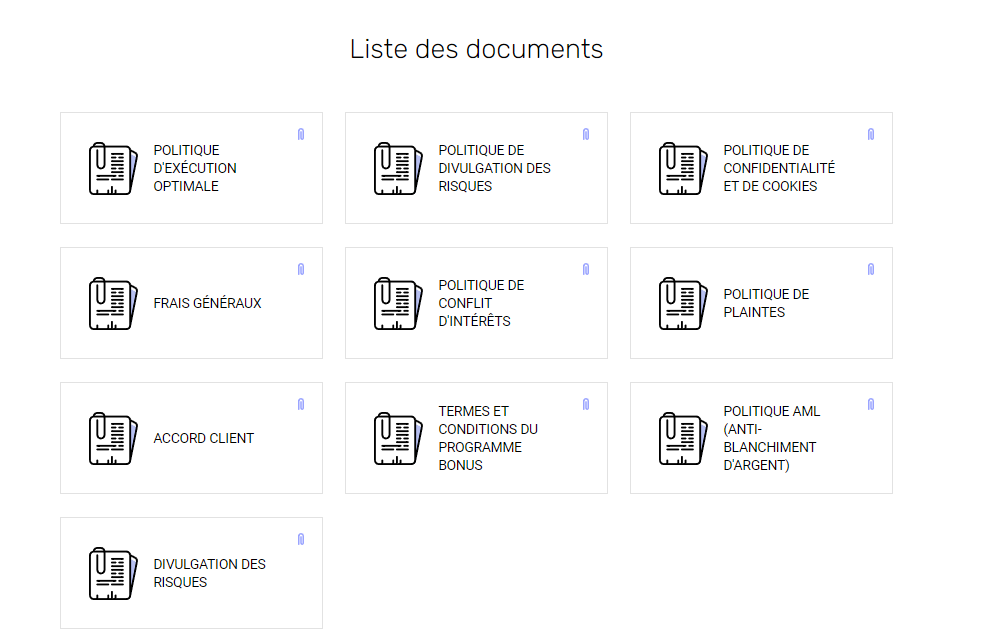 Documents légaux de Modmount