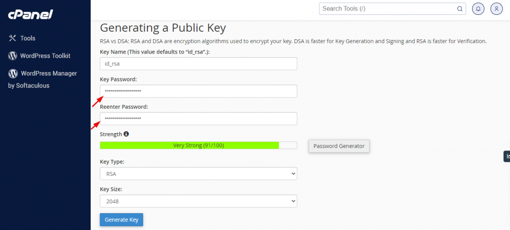 Generate Public Key