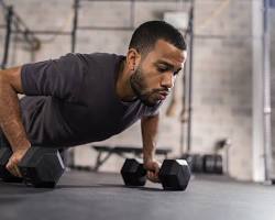 Image of someone doing resistance training with weights