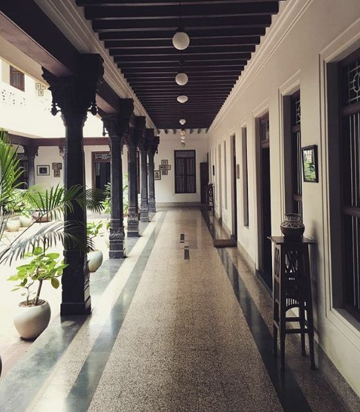 Traditional Indian house with verandah