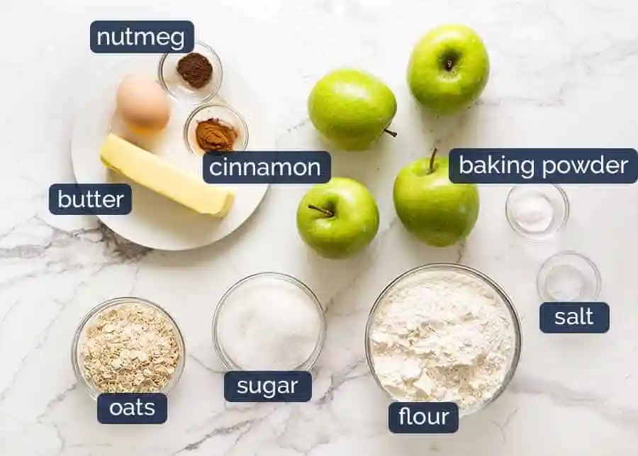 Classic Ingredients for Apple Crisp Recipe 