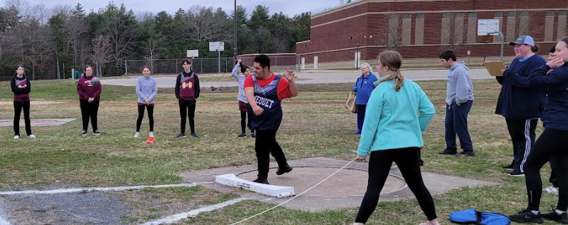 image of students at the unified track meet