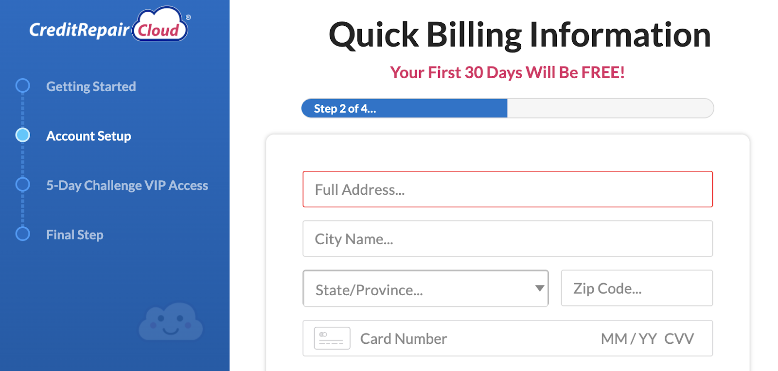 Credit repair cloud pricing