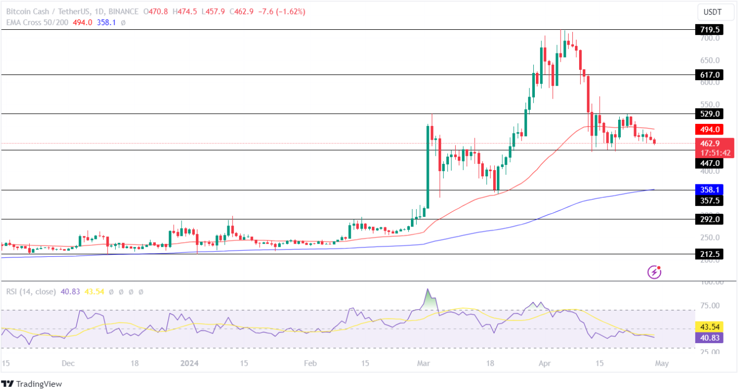 Dự đoán giá BCH: Mục tiêu 600 USD hay rút lui giảm xuống còn 400 USD vào tháng 5?