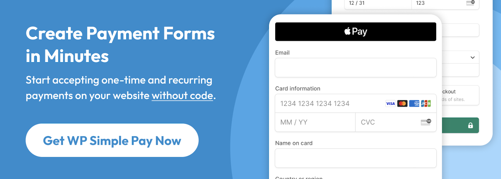 create payment forms in minute 