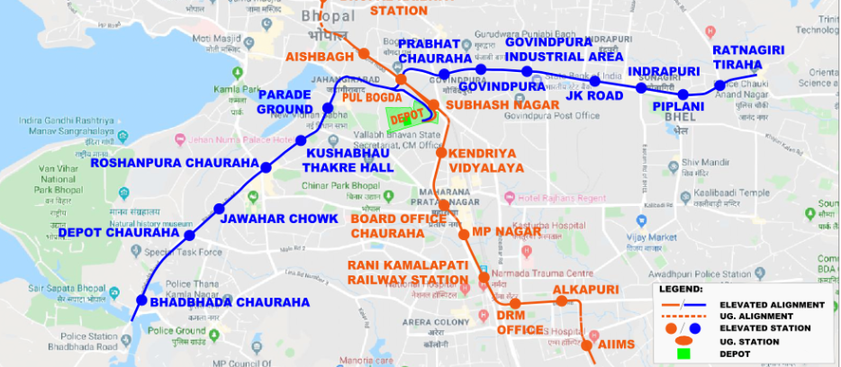 Bhopal Metro map