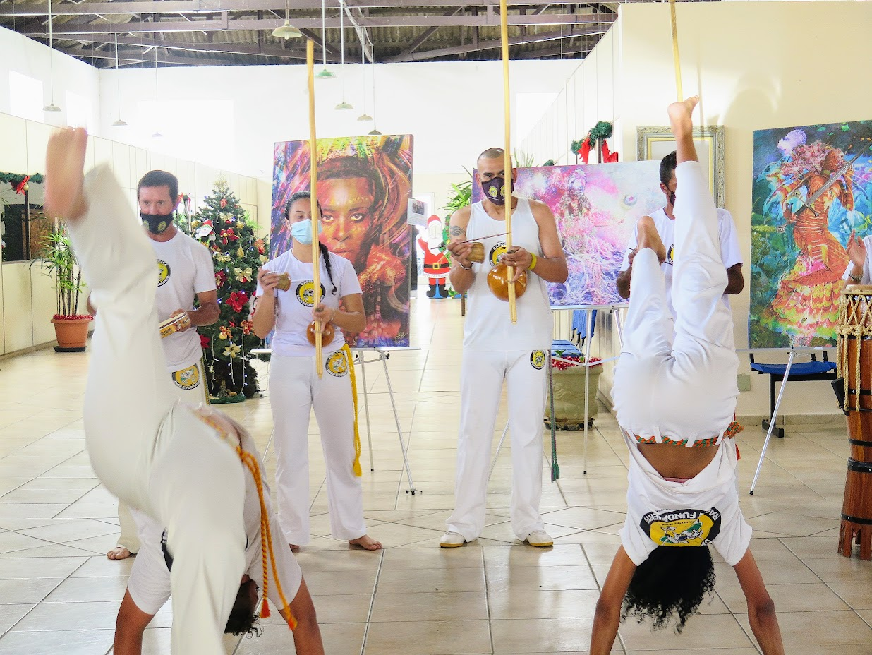 Apresentação de Capoeira no evento de 2021