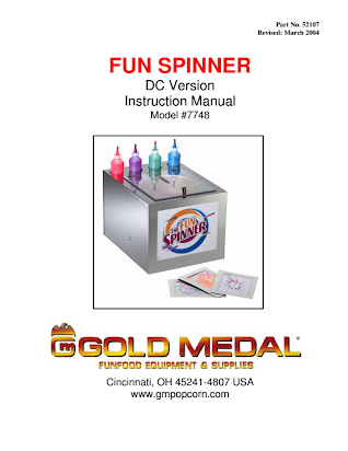 Gold Medal 7748 Fun Spinner Spin Art Machine