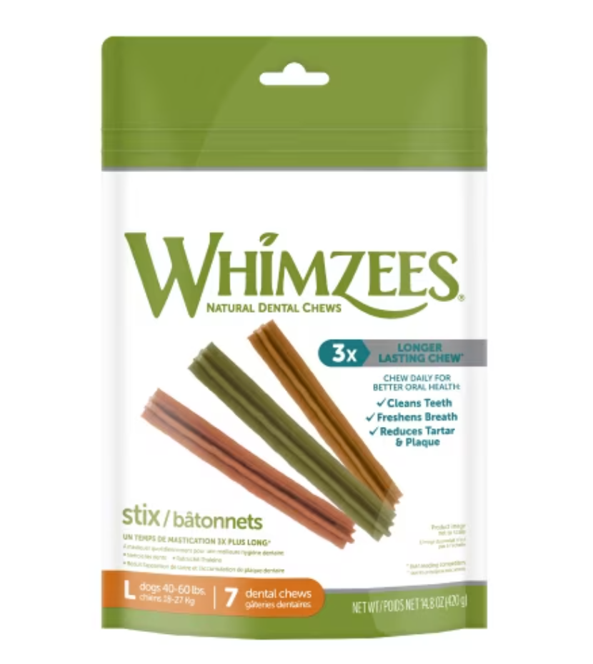 Whimzees Stix Dog Chew Large