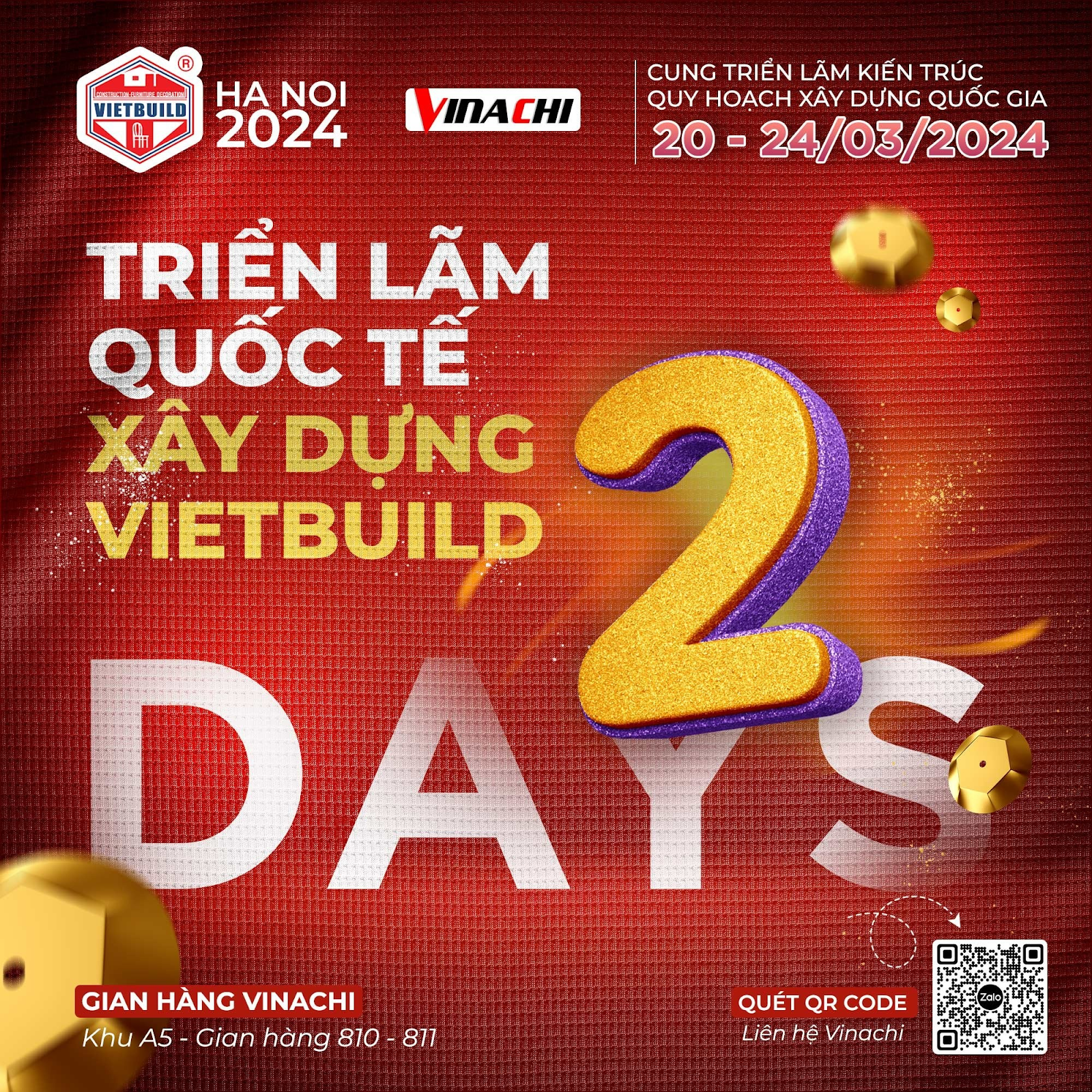 [2 ngày đếm ngược] Sự kiện TRIỂN LÃM QUỐC TẾ X Y DỰNG VIETBUILD HÀ NỘI 2024 - GIAI ĐOẠN 1