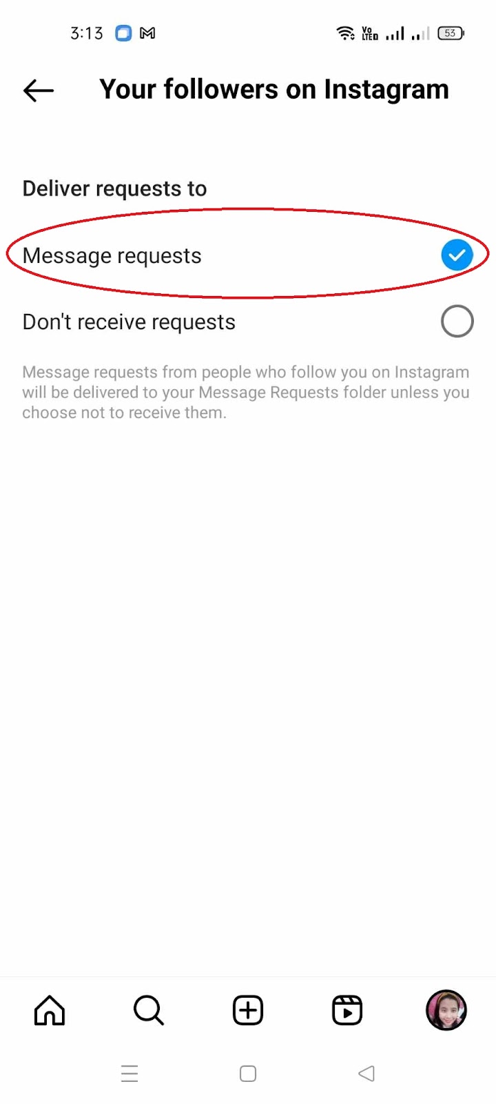 Instagram Emoji Reaction - Message Requests