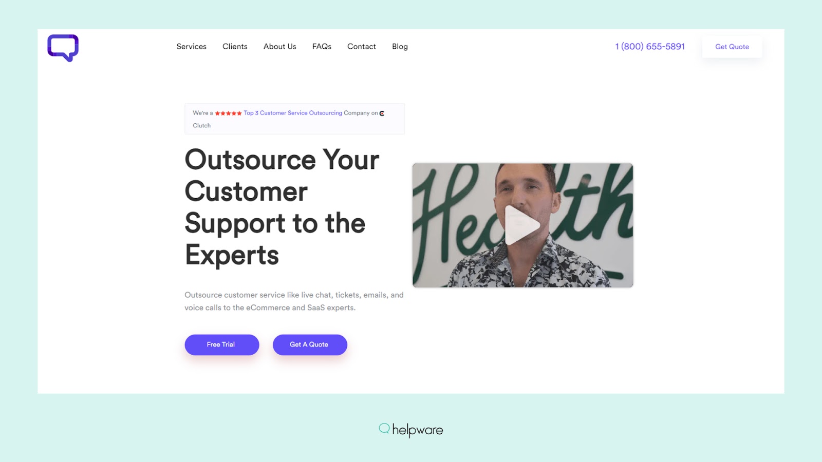 Hired Support home page