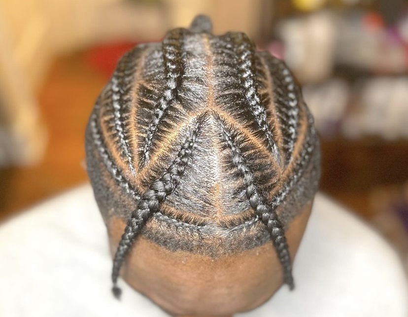 33. Insect Cornrow for Men